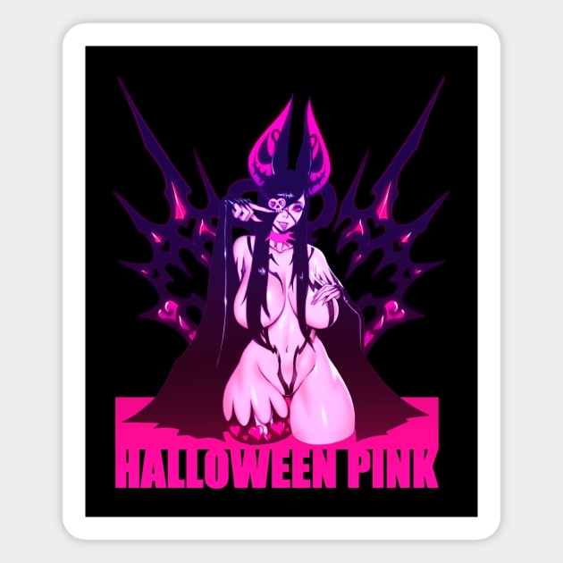 Halloween Pink Magnet by Pan_Ren_Wei